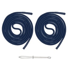 2pcs 53inch Drawstring Cords Hoodie String with Easy Threader Navy Blue