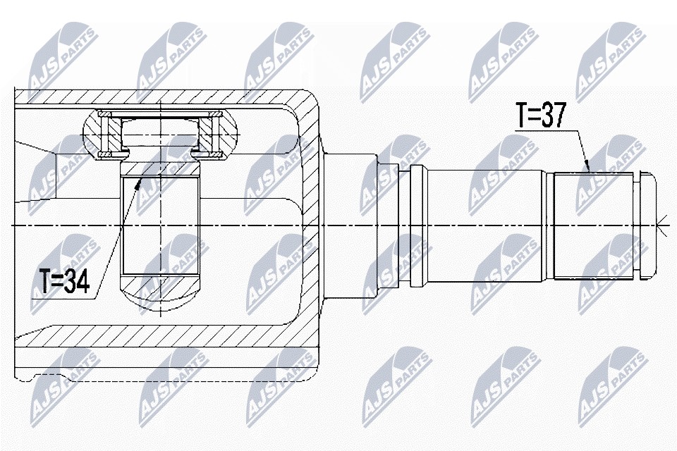Fits NTY NPW-WW-084 Inner joint