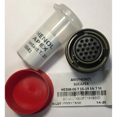 Amphenol souriau HE308-06T15-19SN7M Kontakt Circular IN Standards Mil 19pos. Fem