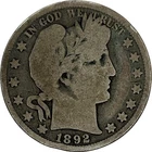 1892 Barber Half in a SAFLIP® - Good