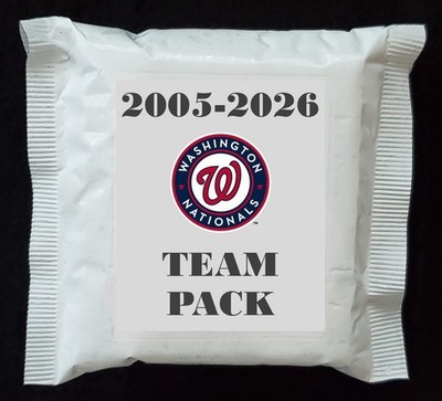WASHINGTON NATIONALS TEAM PACK 05-2026 Inserts Parallels Stars RCs Prospect L K