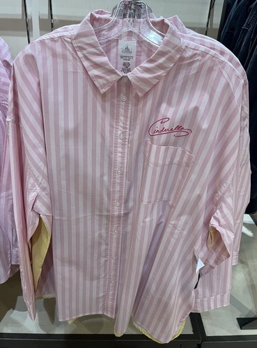 2025 Disney Parks Cinderella 75th Anniversary Long Sleeve Woven Shirt 3XL NEW - Picture 4 of 10