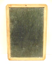 modern double sided slate board (approx. 13 .5" X 9.5"); label on edge