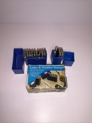 Chadwick 1/8'' 3mm Letter & Number Steel Punch Stamp Set 36pc A-Z & 0-9