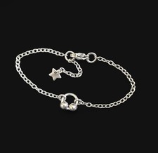 handgefertigtes Edelstahl Ring Armband (15cm ...