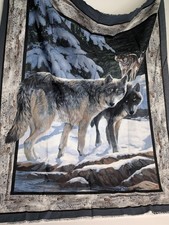 Wild Wings WOLF Quilting Wall Panel #CP66446 (Discontinued)