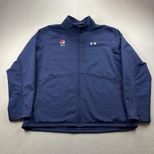 Pepsi Jacket Mens XXL Blue Softshell Under Ar...