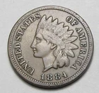 1884 INDIAN HEAD CENT,MOST OF LIBERTY, VERY NICE COIN!!!!(A9)