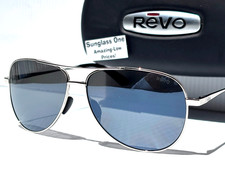 NEW REVO RELAY PETITE 2 Shiny Silver POLARIZED Grey Lens Sunglass 2014 03 GY