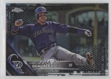 2016 Topps Chrome Black Refractor Carlos Gonzalez #51 1c7