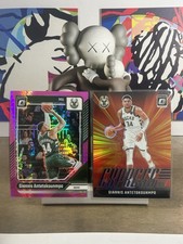 2024 Panini Giannis Antetokounmpo Bucks Donruss Optic Prizm 2Card Lot