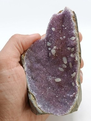 Amethyst Druse Uruguay 275 g Kristall Geode Mineral Unikat Deko Heilstein