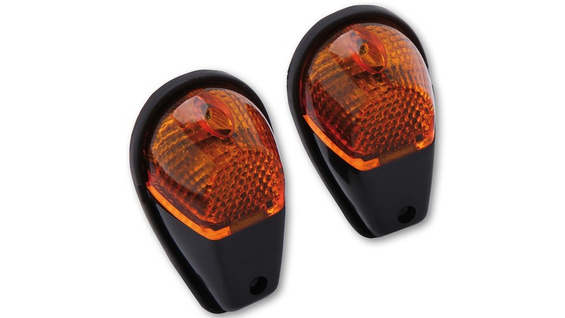 Clignotants de carénage HIGHSIDER orange pour carrosserie de moto sportive