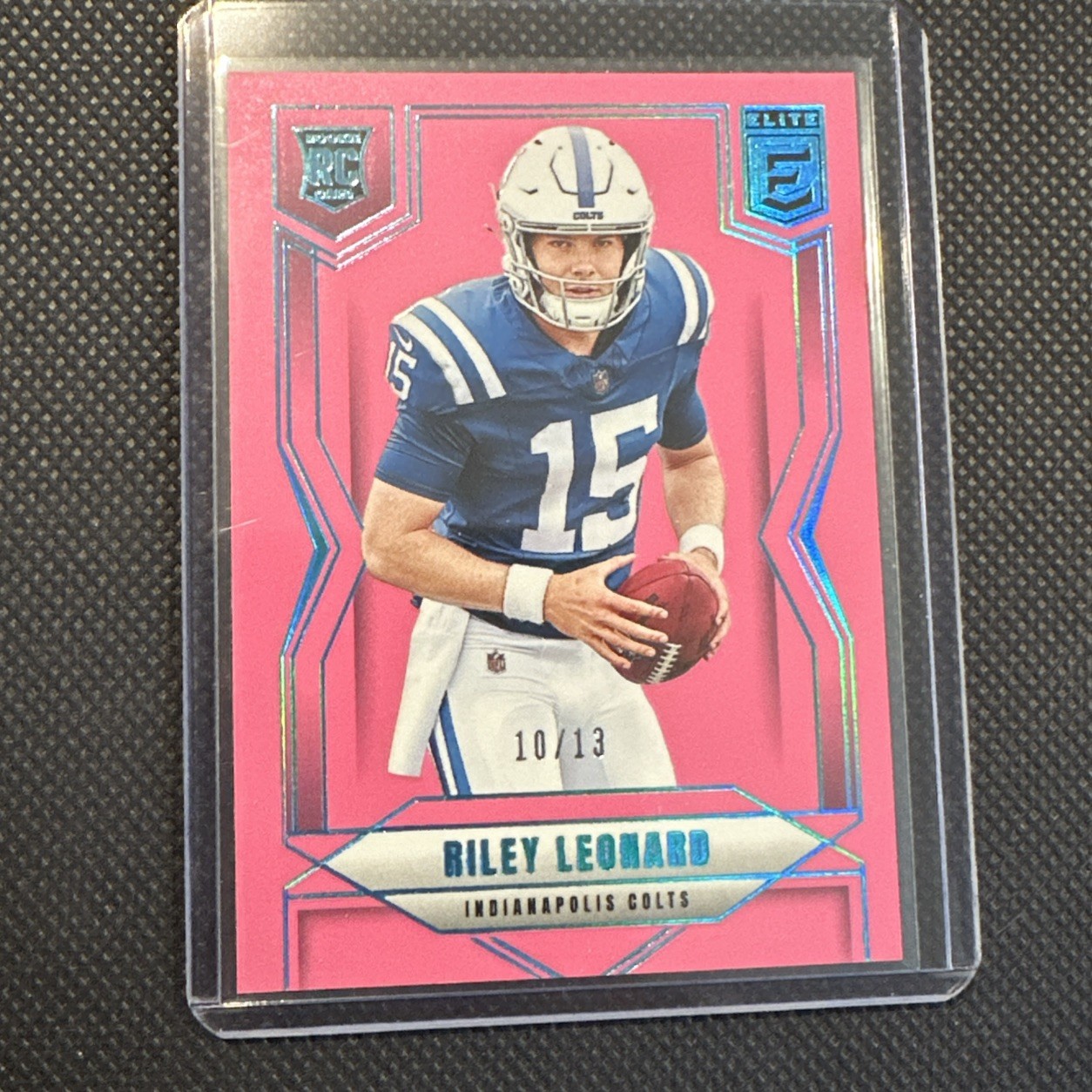 2025 Donruss Elite Riley Leonard Rookies Pink Rookie /13 RC #170 Colts