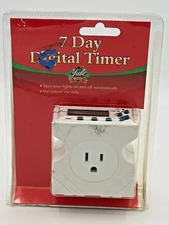 Yule Rite 15 Amp 7-Day Indoor Plug-In Digital Polarized Timer 942460-MMVI NIB