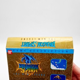 NES DRAGON SPIRIT BOX ONLY Foam Manual   Bag. No Game BANDAI 