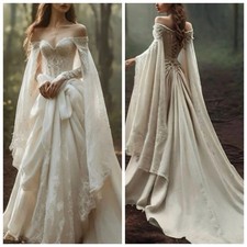 Lace A Line Wedding Dresses Romantic Lace Up Back Sweetheart Neck Bridal Gowns