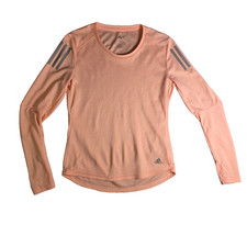 Adidas Climacool T-Shirt Womens Small Pink Running Long Sleeve Activewear Top