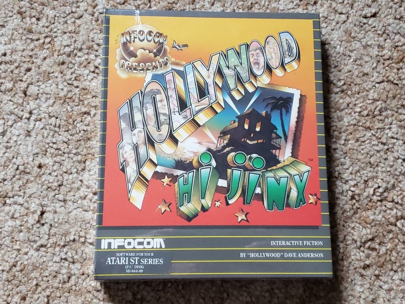 Hollywood Hijinx Infocom Atari ST 520 1040 Brand New Sealed 3.5" Hi-Jinx