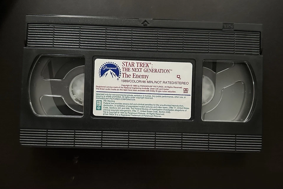 Star Trek: The Next Generation-Episode 55- The Enemy (VHS,1989) 1980'S - Image 3 of 4