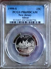 1999 S PCGS PR69DCAM SILVER NEW JERSEY QUARTER COLLECTABLE BIRTHDAY GIFT IDEA