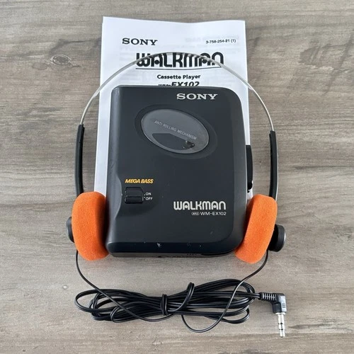 Sony Walkman WM-EX102 Cassette Player - New Belt - Reconditioned