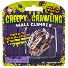 Rhode Island Novelty - Joke Gag Toys -CREEPY CRAWLING WALL CLIMBER COCKROACH BUG