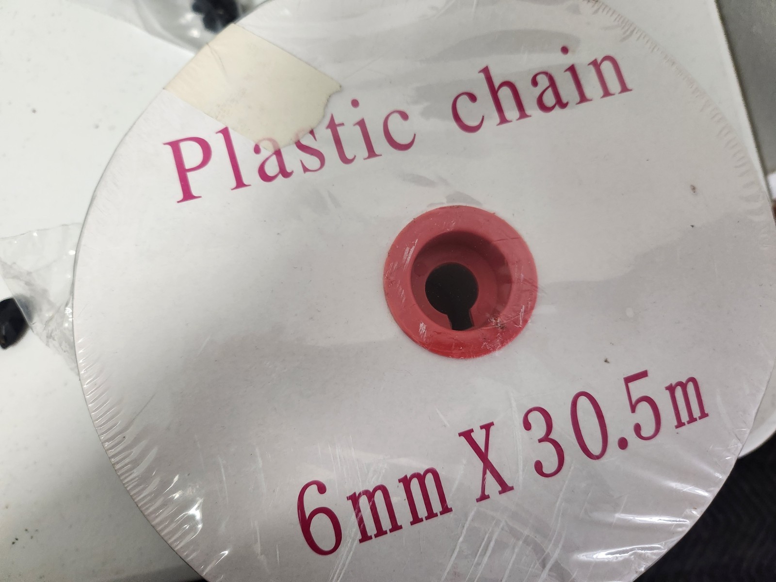 100ft Black Plastic Crowd Control Chain Safety Barrier for Indoor Outdoor