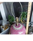Vintage Chinese Famille Rose Style Ceramic Ginger Jar Table Lamp — photo 5