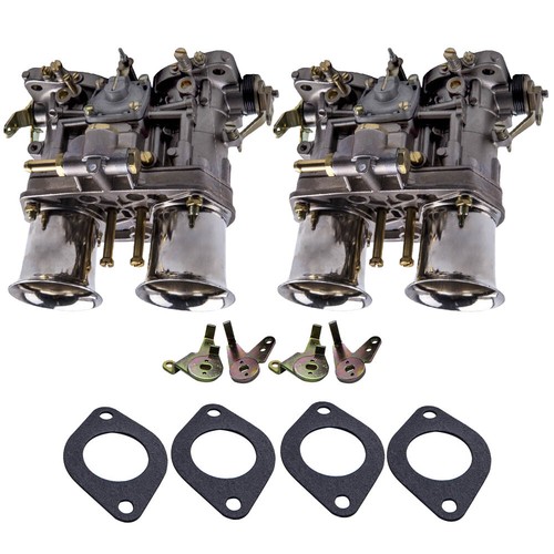 Pair 2Barrel Carburetor Carb W/ Gaskets Kit For Volkswagen Beetle For