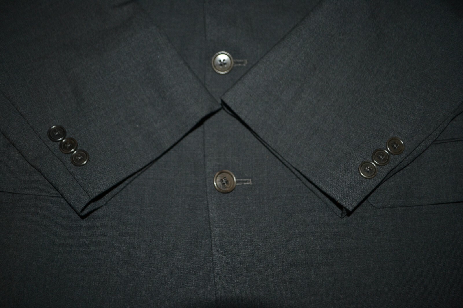 Brooks Brothers 346 Men's Stretch Charcoal 2 Front Button Sports Coat Sz 43R thumbnail 6