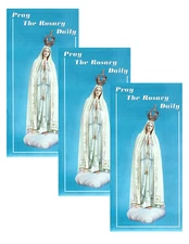 (3 copies) Pray the Rosary Daily Guide How to Pray the Rosary Pamphlets Catholic