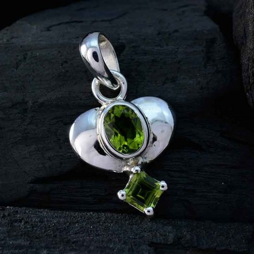 Original Peridot Green Silver Lockets Pendant Animals Style Multi Shape For Gift - Picture 4 of 4