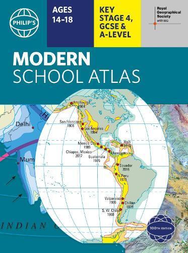 Thumbnail - Philip's Rgs Modern School Atlas (taschenbuch) Philip's World Atlas