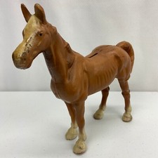 Vintage Cast Iron Horse Coin Bank Doorstop 10 3/4"