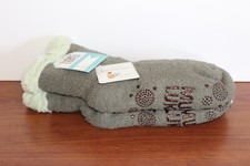 New Women's MUK LUKS Olive Green "Cabin Sox" Slipper SOCKS sz M NWT