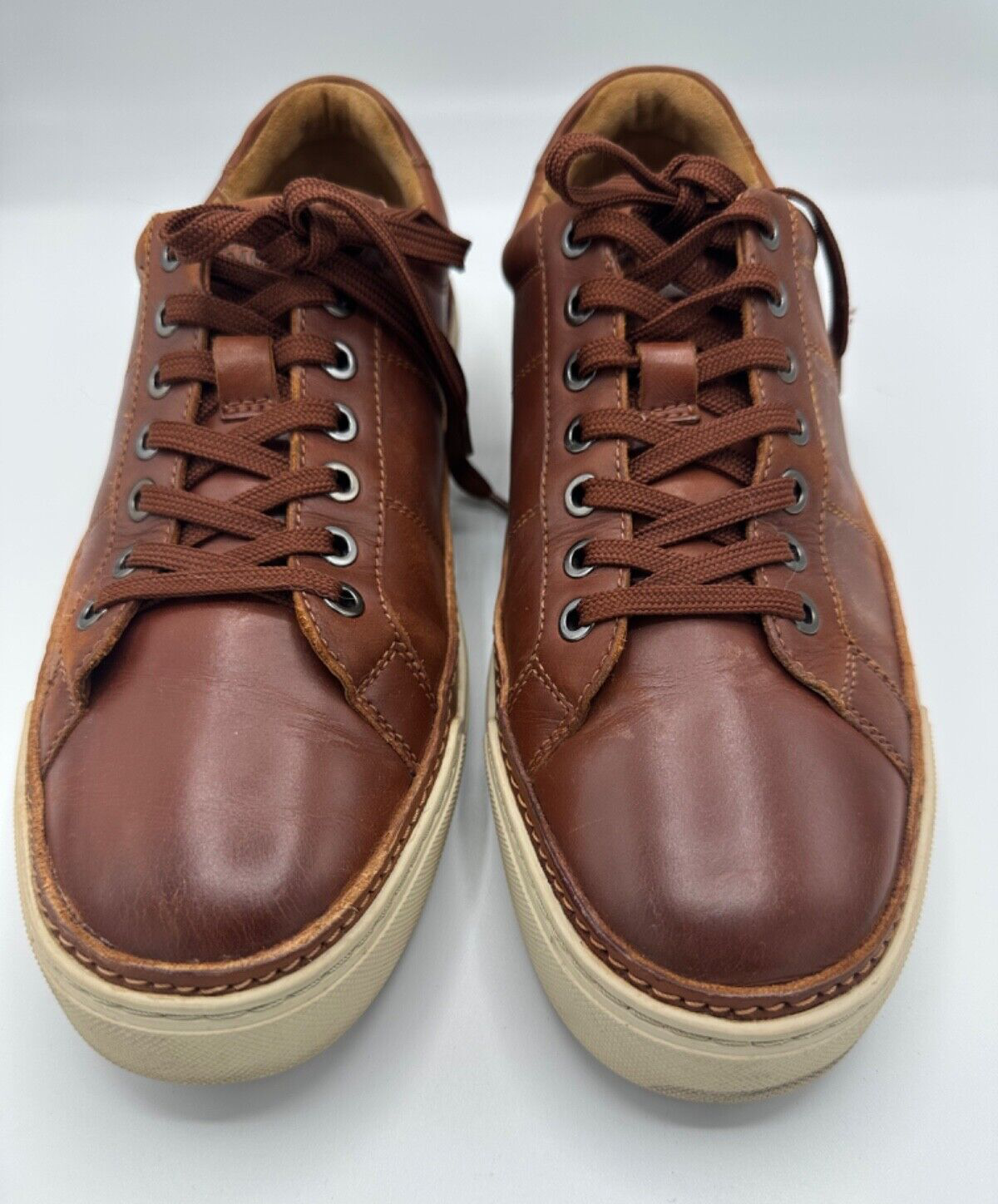 SAOLA ALLEN EDMONDS Porter City Derby Sneakers stringate in pelle peperoncino da uomo 9D