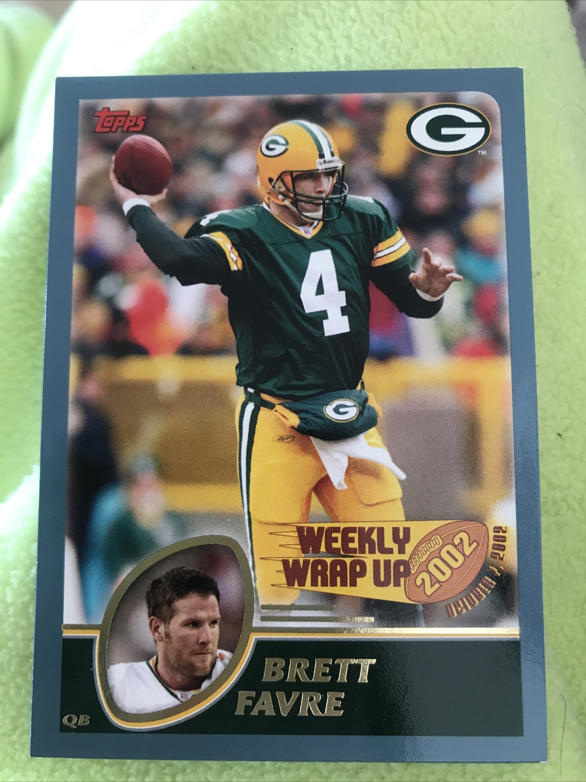 2003 Topps Brett Favre card #295 | eBay