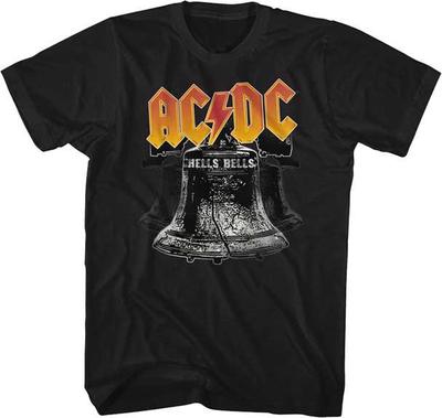 ACDC Hells Bells Malcolm Angus Young Classic Rock Band Guitarist Adult T-Shirt