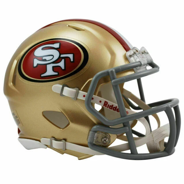 Riddell San Francisco 49ers NFL Mini Speed Football Helmet - Gold