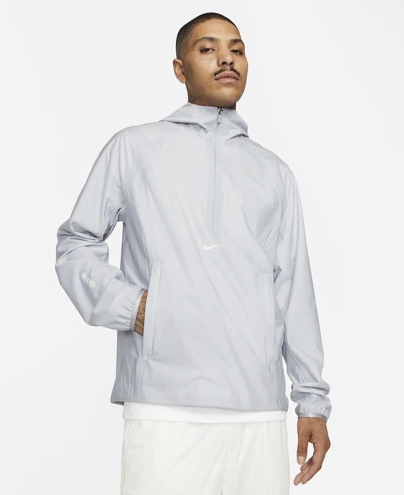Nike x Drake NOCTA Golf Jacket Grey Half Zip Size M image 2