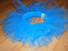 Size XS Small Child Balera Dancewear Solid Turquoise Tutu Dance Skirt EUC
