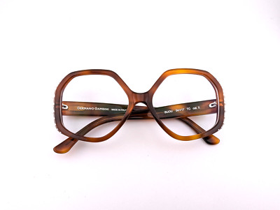 Germano Gambini Eyeglasses, Frames Only, BIJOU, 54-17, TC, Made In Italy, Tan