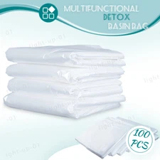 100 Pcs Foot Bath Basin Bag Tub Large Disposable Liners for Ionic Detox Machine