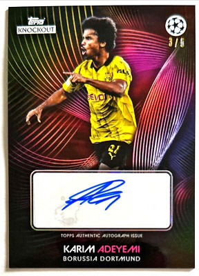 カリム　アデイェミ　サイン　adeyemi ドルトムント　75シリ 2024-25 Topps Chrome Karim Adeyemi Auto /75 | eBay