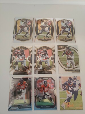Jerry Jeudy Rookie Lot ( Select & Prizm ) Field Level. Silver. Inserts 9 Cards