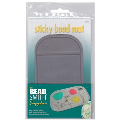 1 Small 3-1/4'' x 5-1/2'' Sticky Bead Mat to Keep Small Beads & Findings in Place