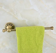 Antique Brass Wall Mounted Bathroom Single Towel Bar Rail Towel Holder 2ba479