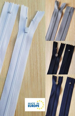 Reißverschluß für Bettwäsche 35 80 135 155 cm Schieber ohne Griffplatte Nylon