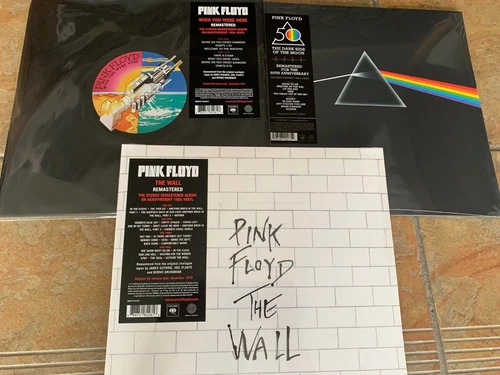 Pink Floyd The Wall / Wish You Were Here & Dark Side of the Moon Vinyl LP Bundle